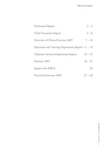DRCC annual report 2007