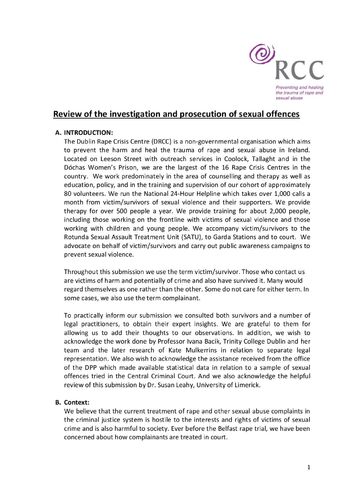 DRCC 2018 Submission-Review-of-the-investigation-and-prosecution-of-sexual-offences-Dec-2018