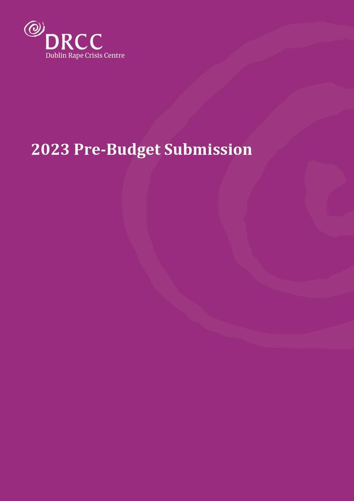 2023 PreBudget Submission DRCC in assoc with other RCCs_Sept 2022