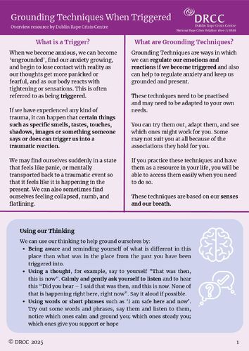 Grounding Techniques When Triggered 